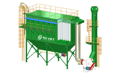 Xử lý bụi, thu gom bụi, lọc bụi công nghiệp (Baghouse Dust Collector)