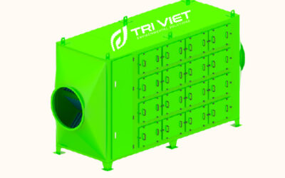 Tháp than hoạt tính khữ mùi (Loại thổi đứng)